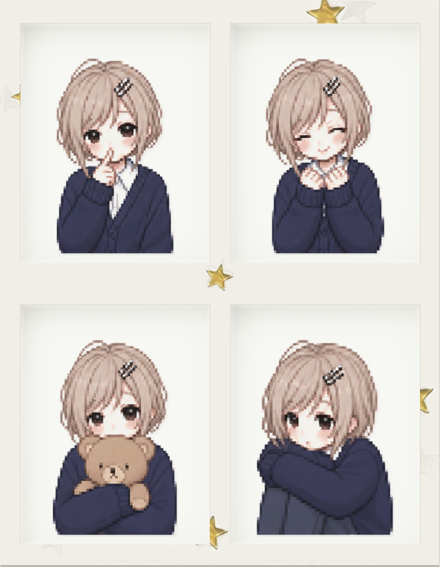 Polaroid two by two four-photo layout